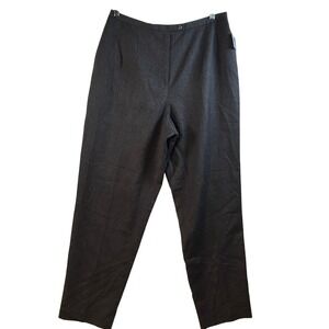 Andrea Viccaro Women's Grey Wool Blend Dress Pants Size 16 Flaw